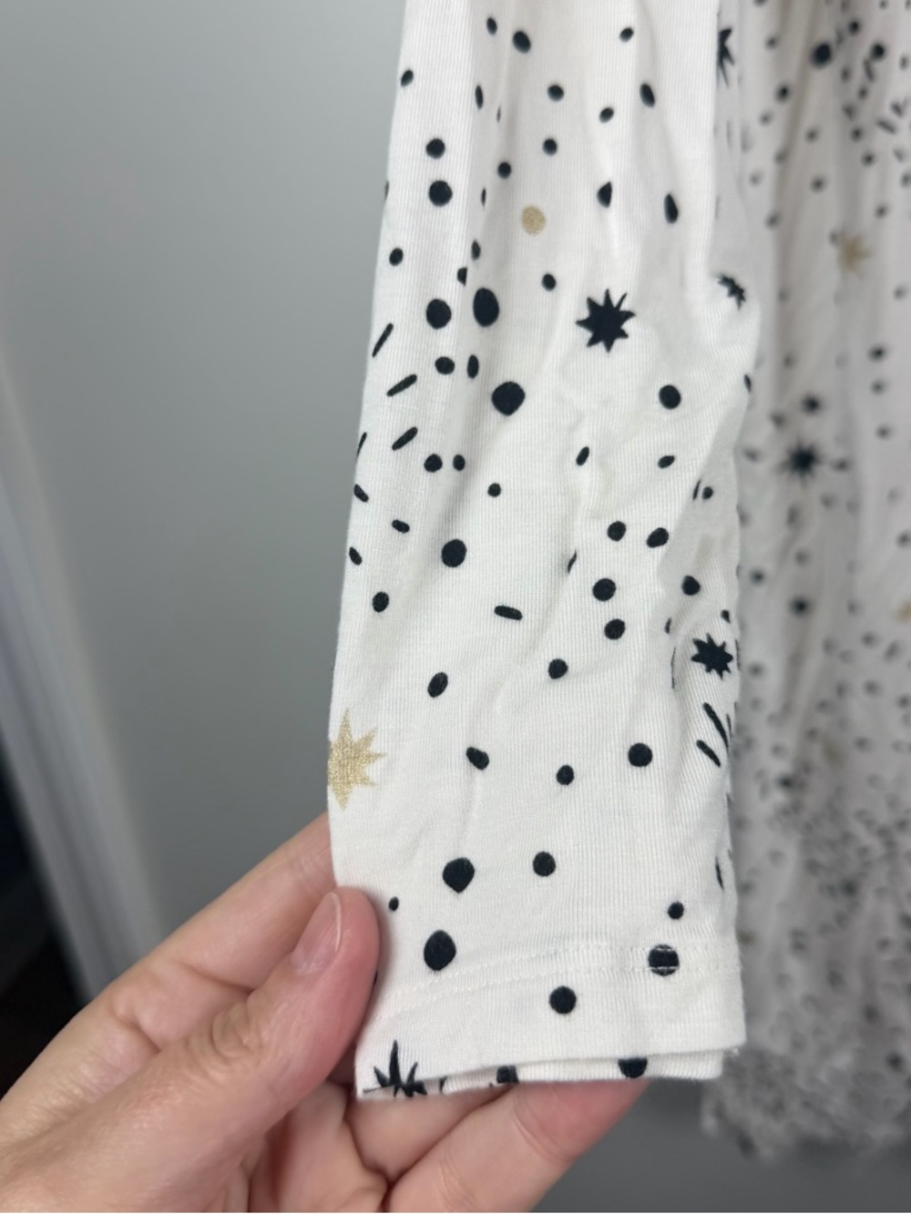 Soma Cool Nights Long Sleeve Nightgown, Stargazer Grand Medium Ivory Pajamas - Picture 10 of 12